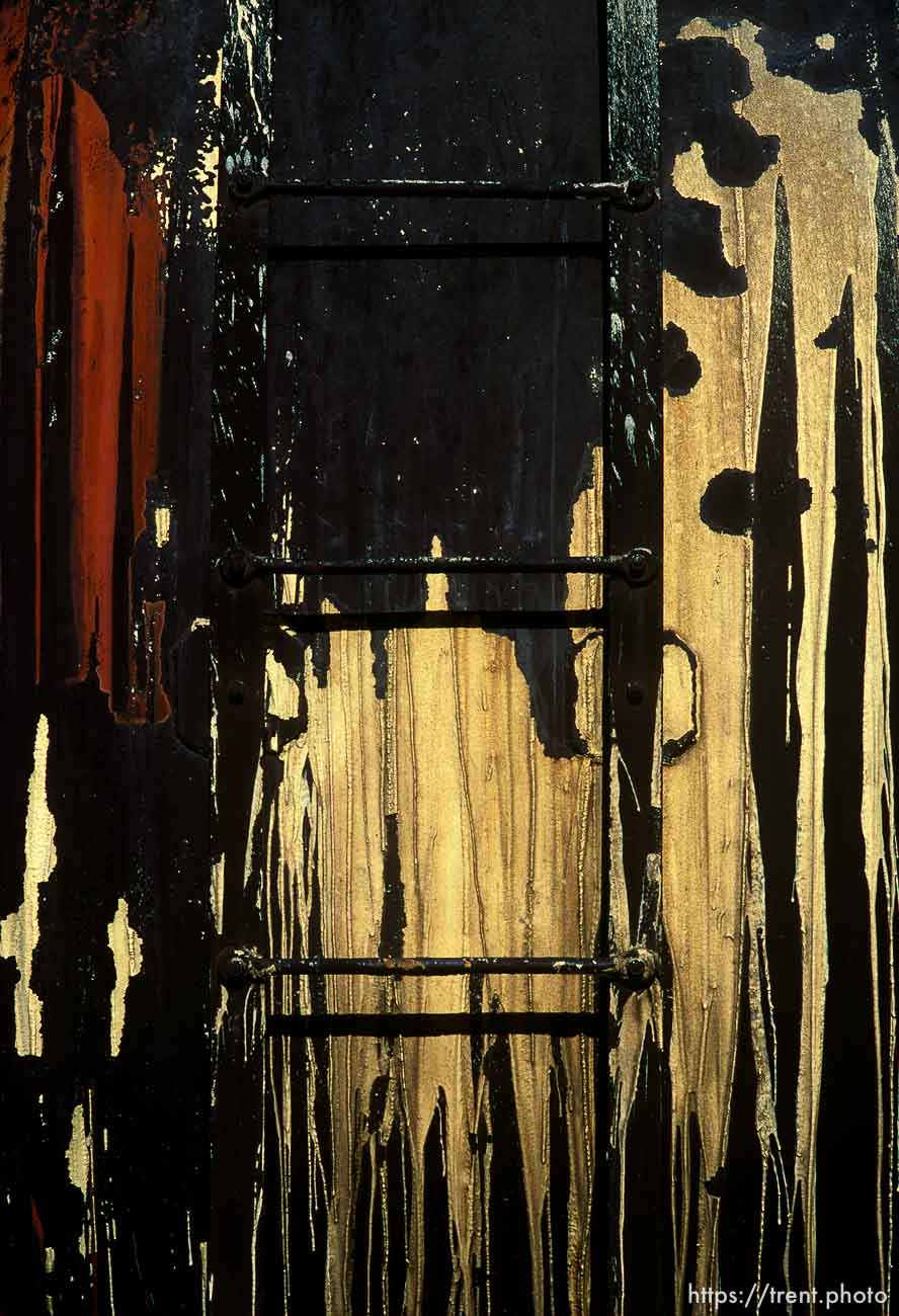 Paint drips and ladder, march 1988.