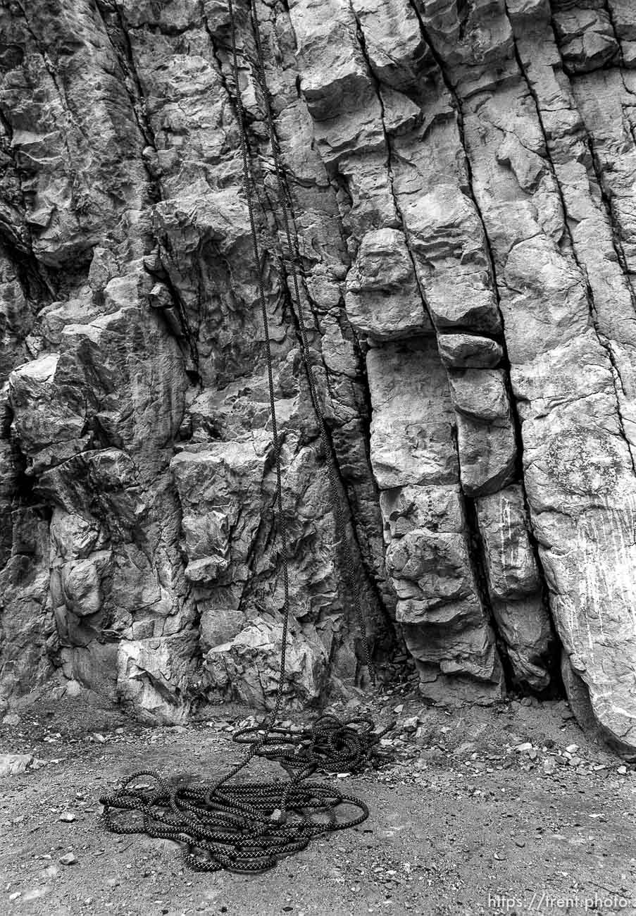 Rock climbing in provo canyon.