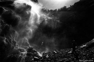 Alex Van Valin below Bridal Veil Falls.