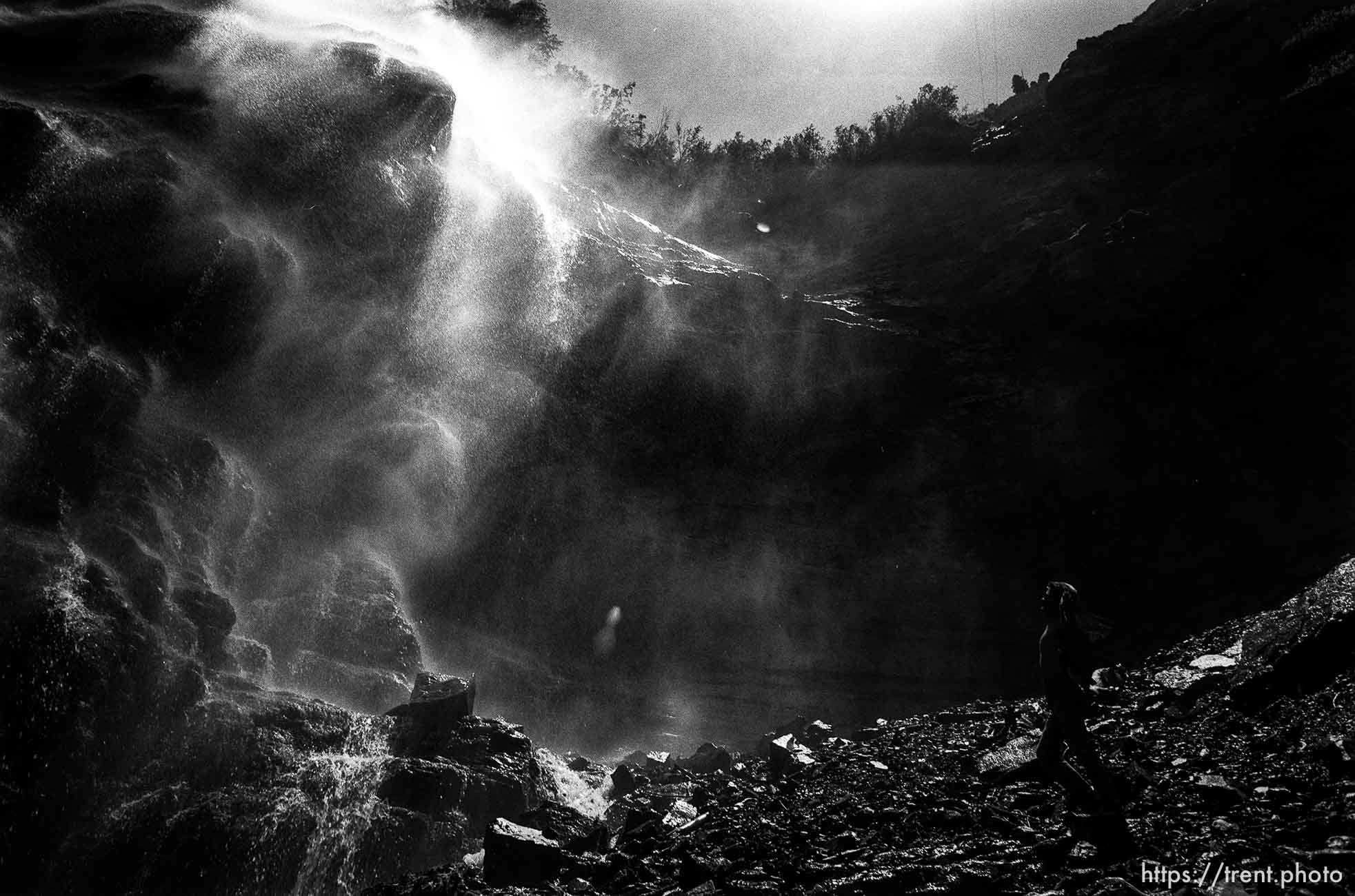 Alex Van Valin below Bridal Veil Falls.