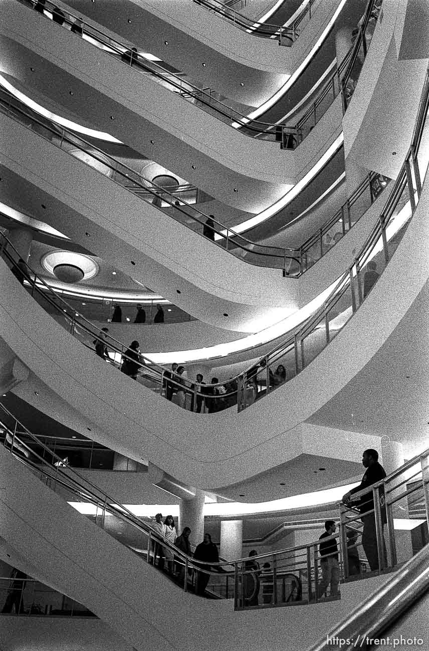 Elevators in the Nordstrom Mall.