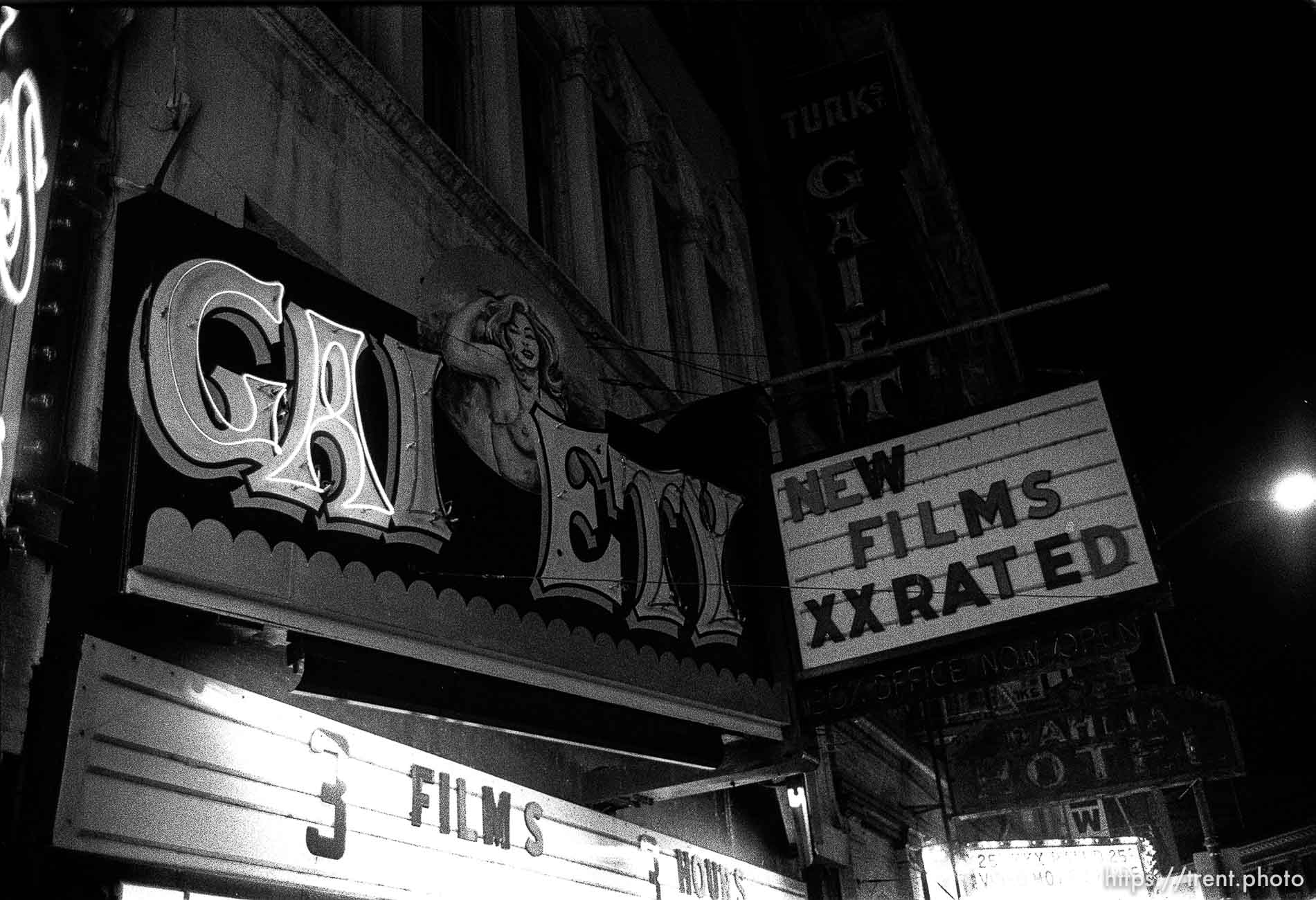 Adult theater in the Tenderloin district.