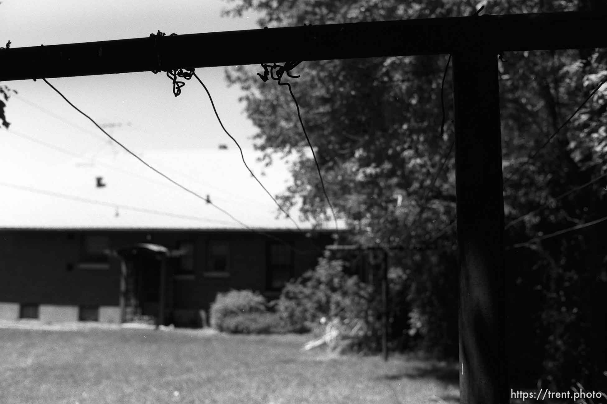 laundry line at Nana's house.