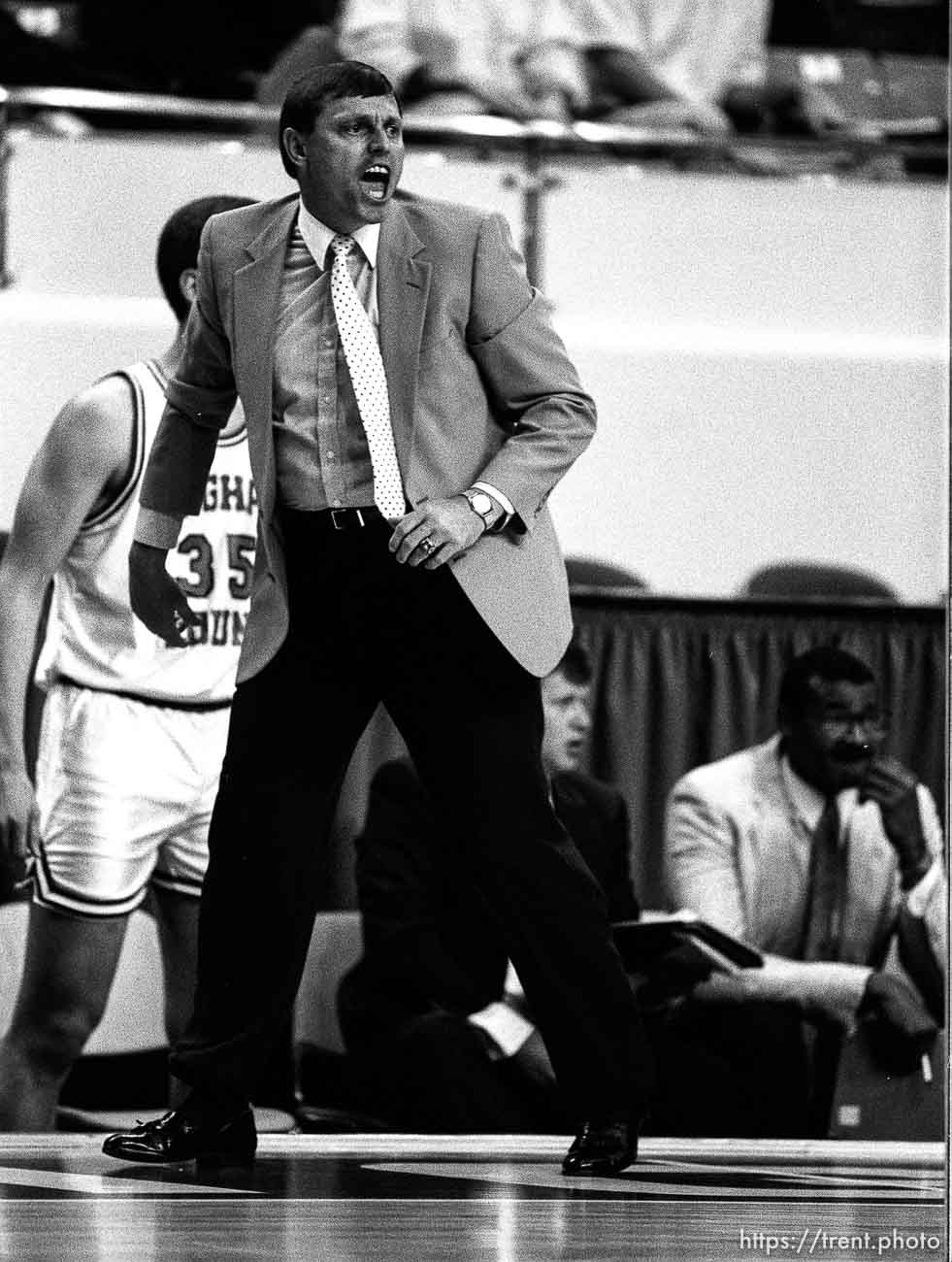 BYU coach Roger Reid at BYU vs. Siena.