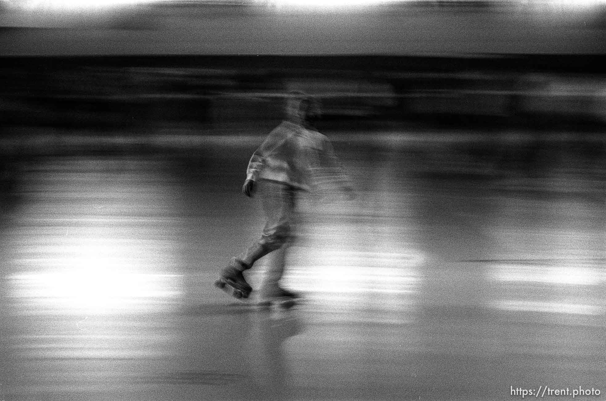 People skating at Classic Rollerskating rink.