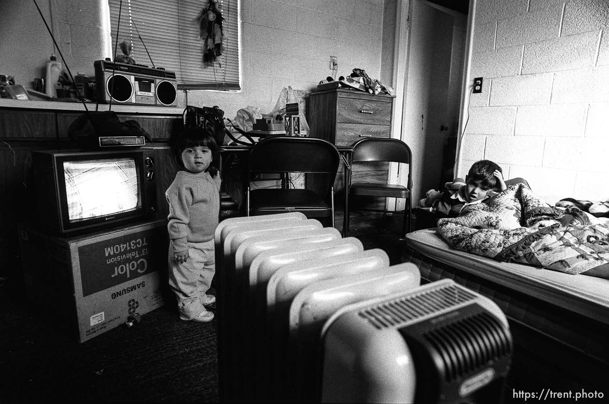 People living in the Hideaway Motel.