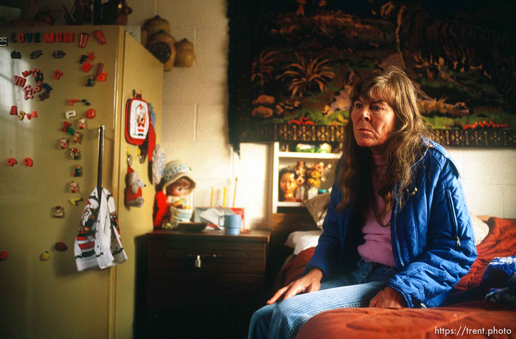 lady who lived at the Hideaway Motel, 1989.