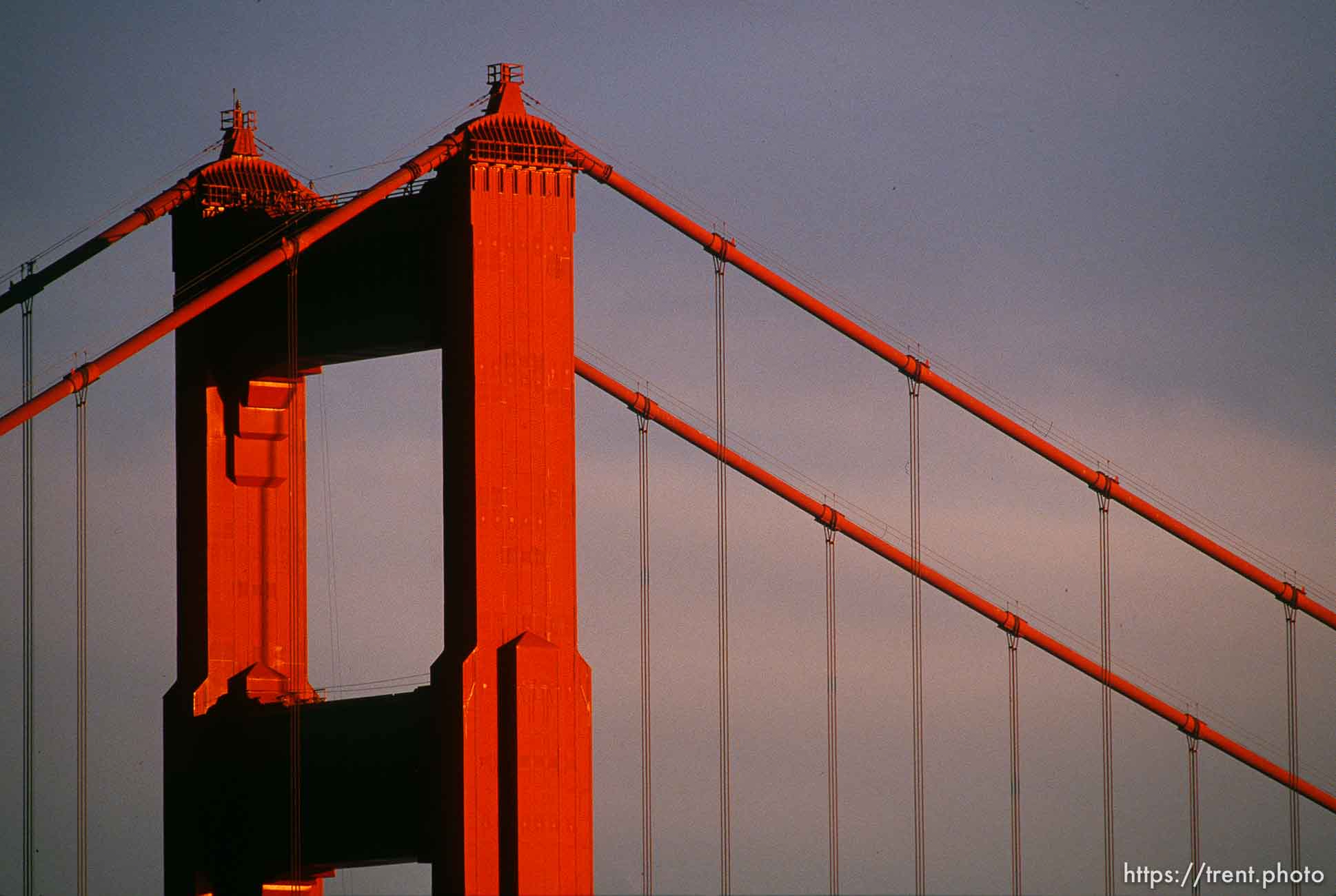 Golden Gate Bridge (detail).