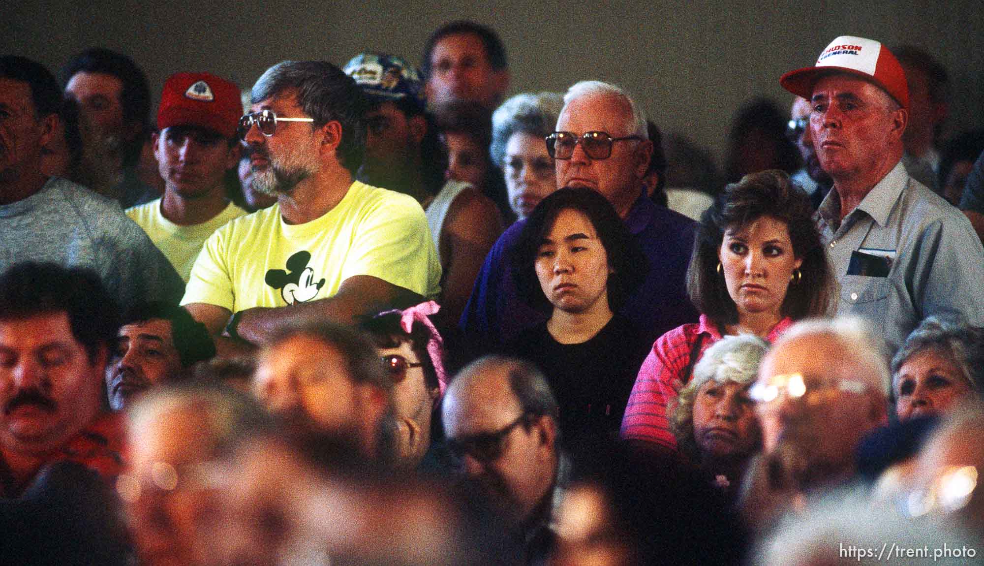 Midway residents at a public meeting on the Midway fire.