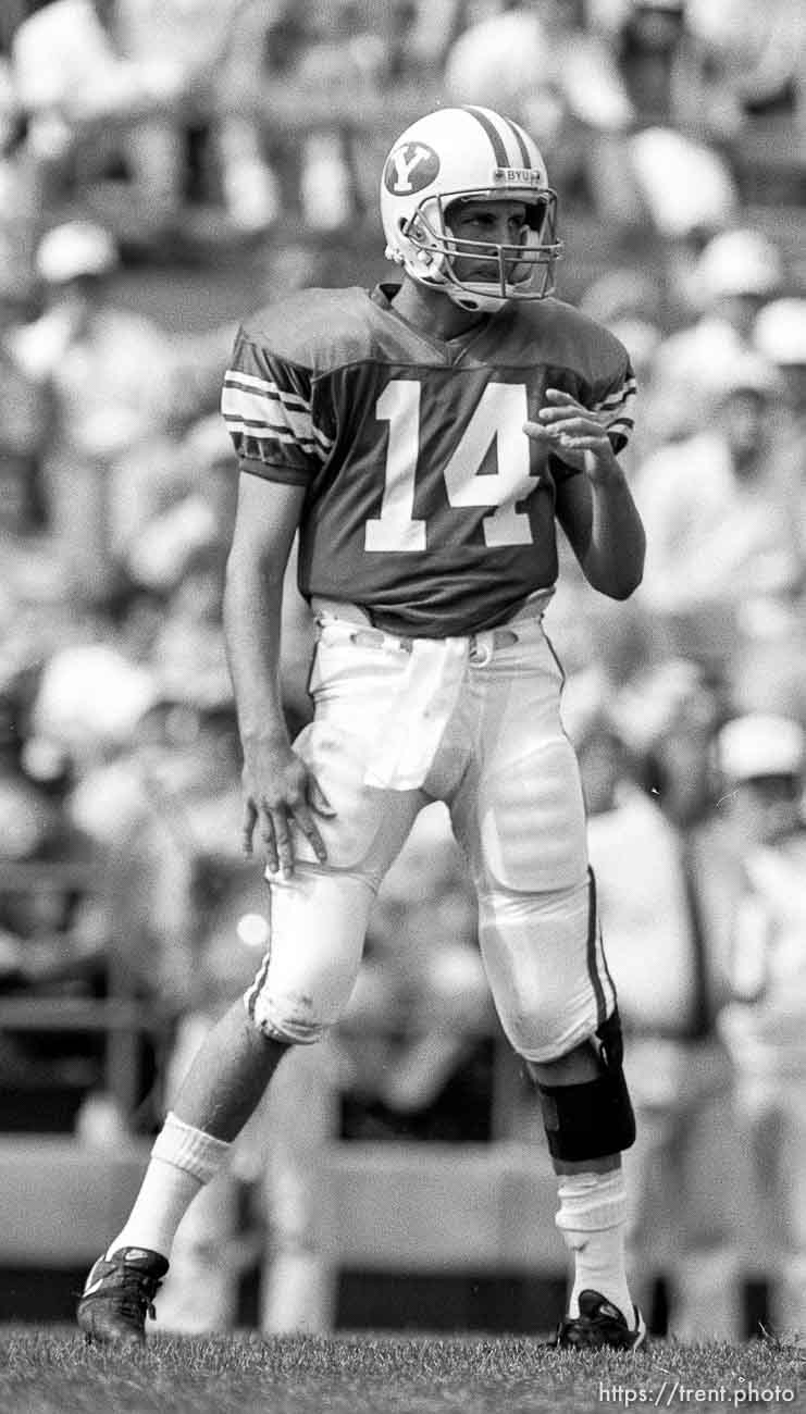 Ty Detmer at BYU vs. Washington State.