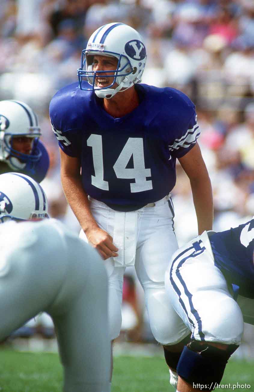 Ty Detmer at BYU vs.  Washington State football.