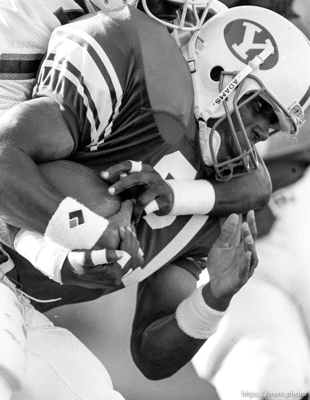 Action at BYU vs. Miami football.