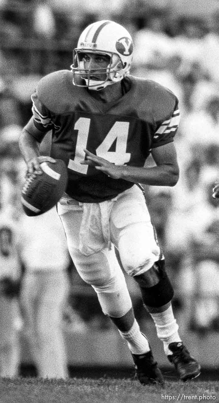 Ty Detmer at BYU vs. Miami football.