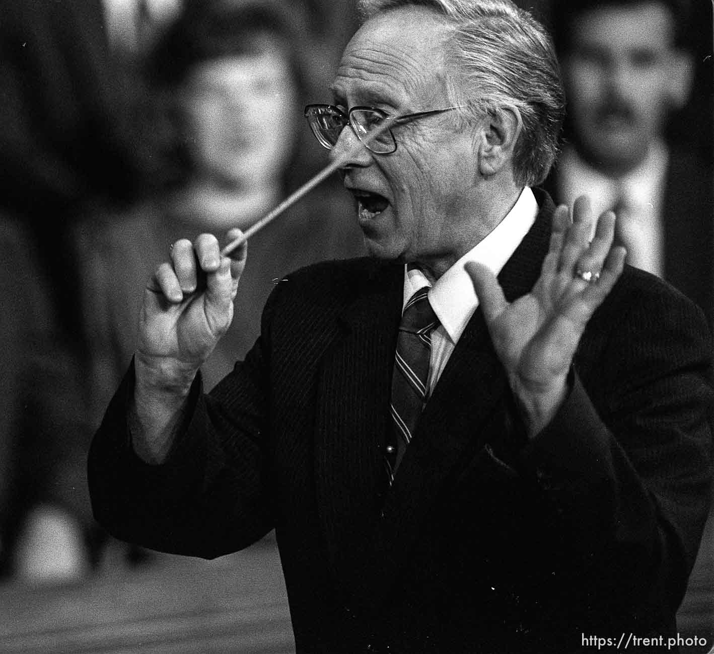 Mormon Tabernacle Choir director at LDS General Conference.