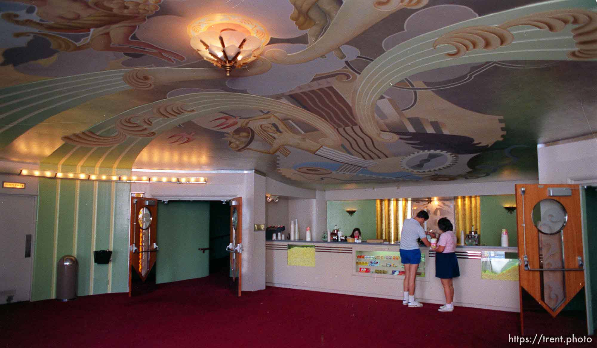 Interiors of Orinda Theater (the lobby)