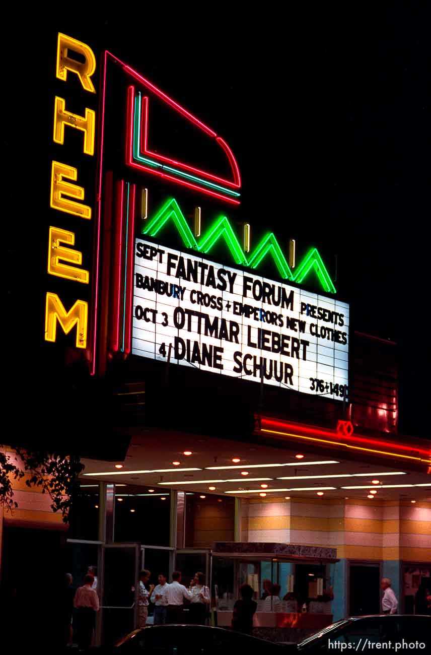 Rheem theater sign and marquee