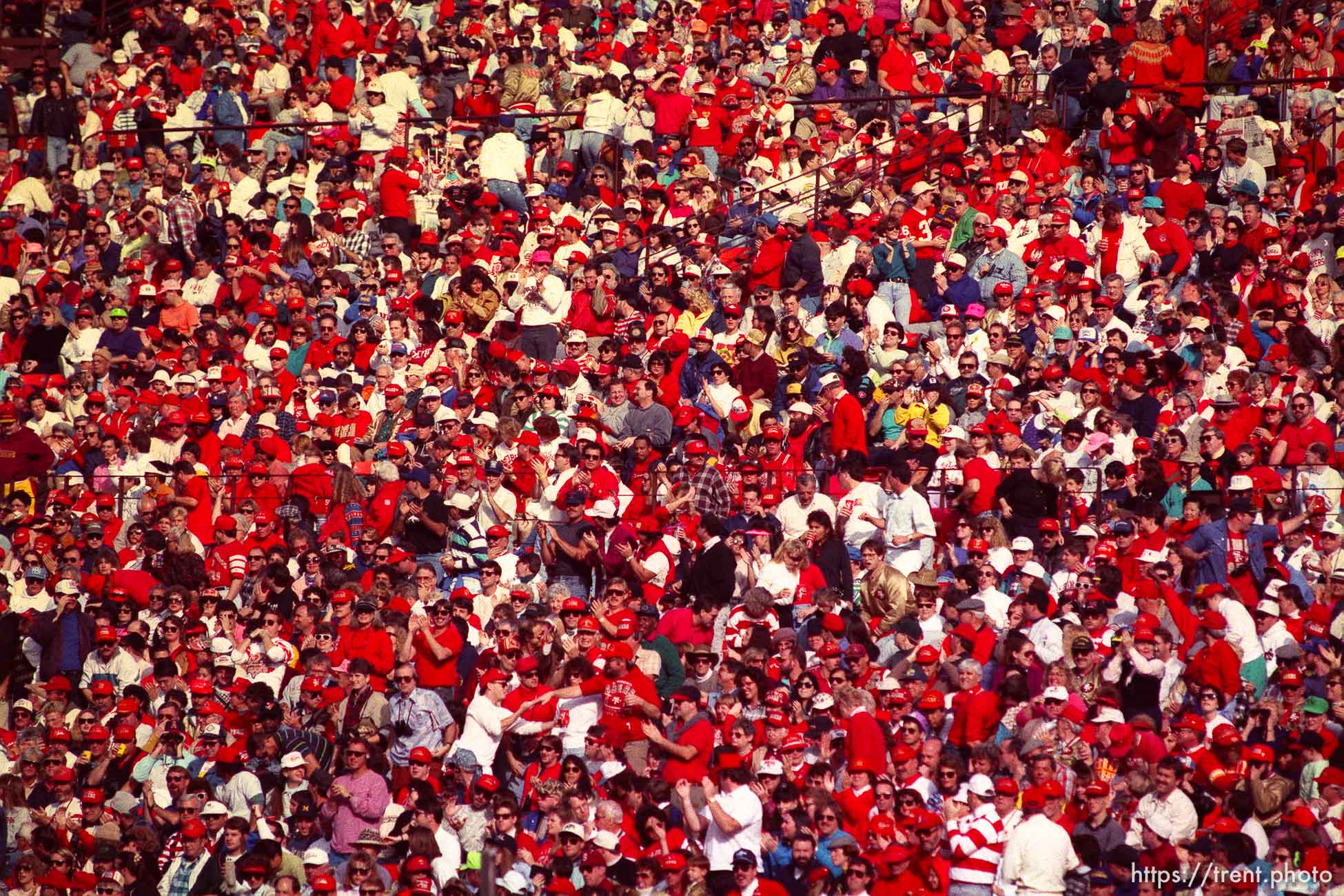 Fans at the 49ers vs Saints.