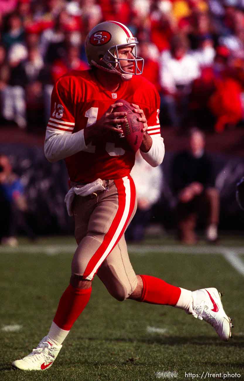 Steve Bono. 49ers vs Saints.