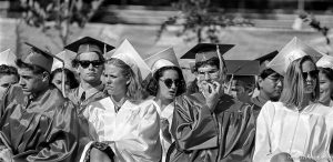 Graudates at Acalanes High School graduation