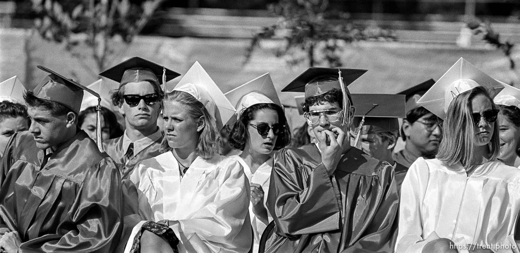 Graudates at Acalanes High School graduation