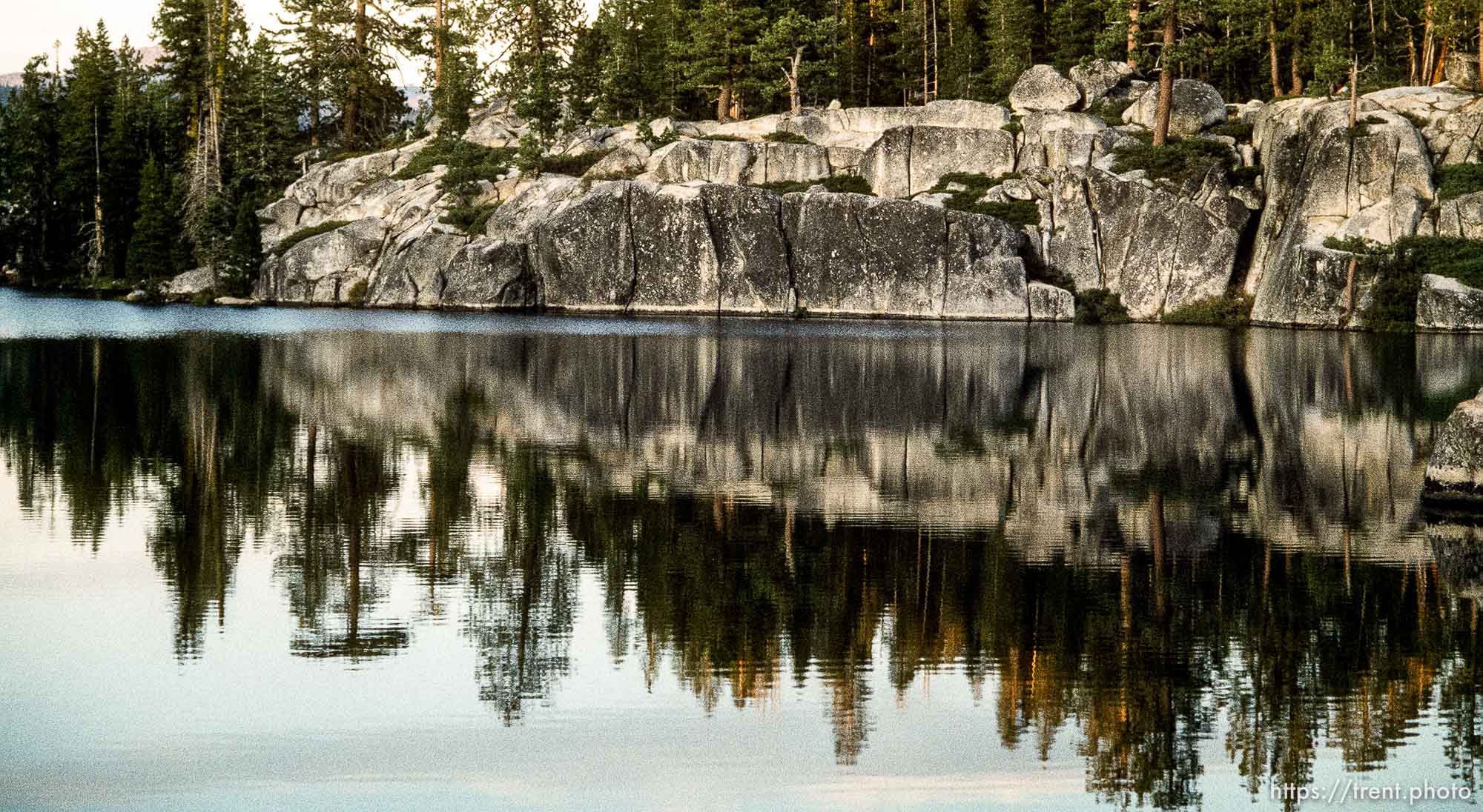 Rocks and reflections in Sword Lake