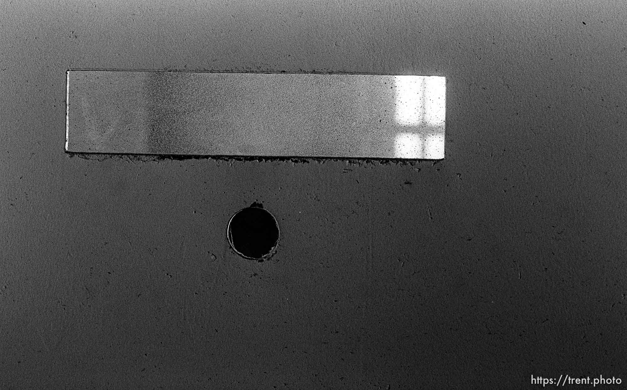 Guard rifle hole at Alcatraz