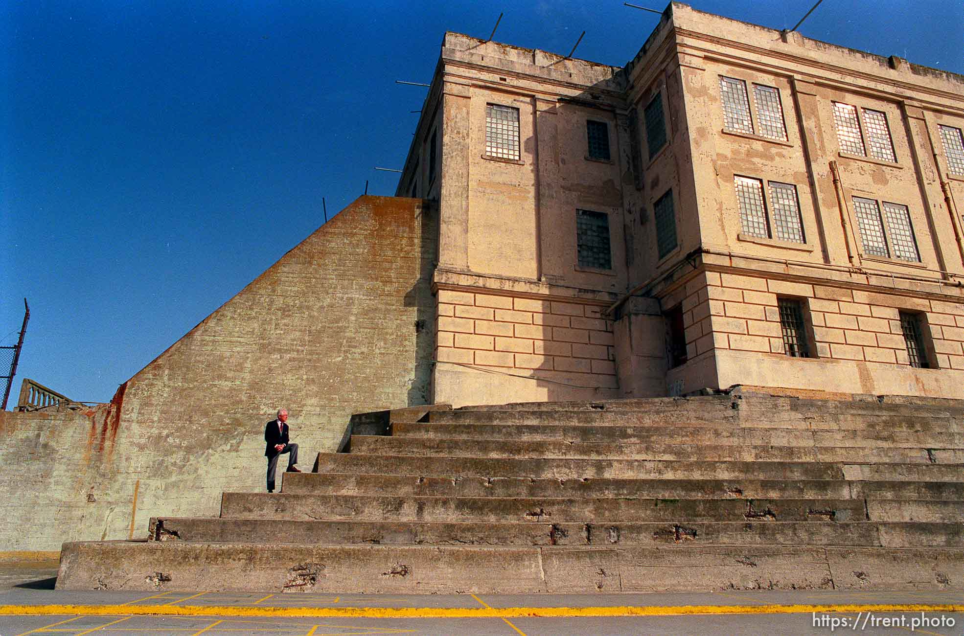 Frank Heaney at Alcatraz. He was the youngest guard when the prison was in operation.