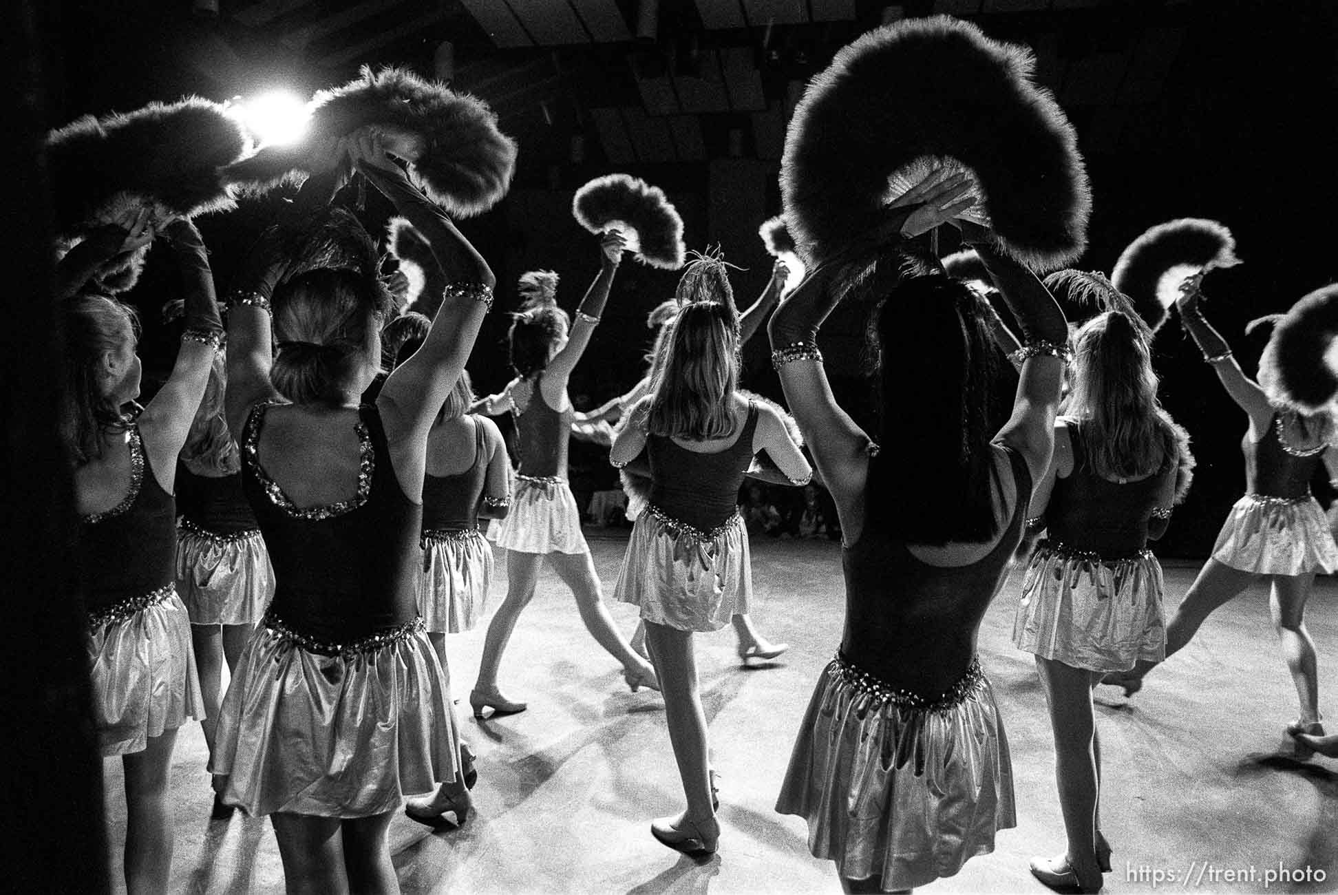 Dancers at rehearsal for the Miss Contra Costa County Pageant