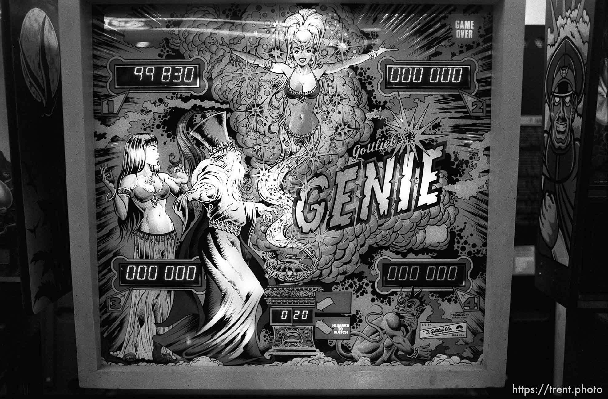 Genie, pinball game