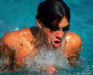 Swimming action at Acalanes vs. Campolindo