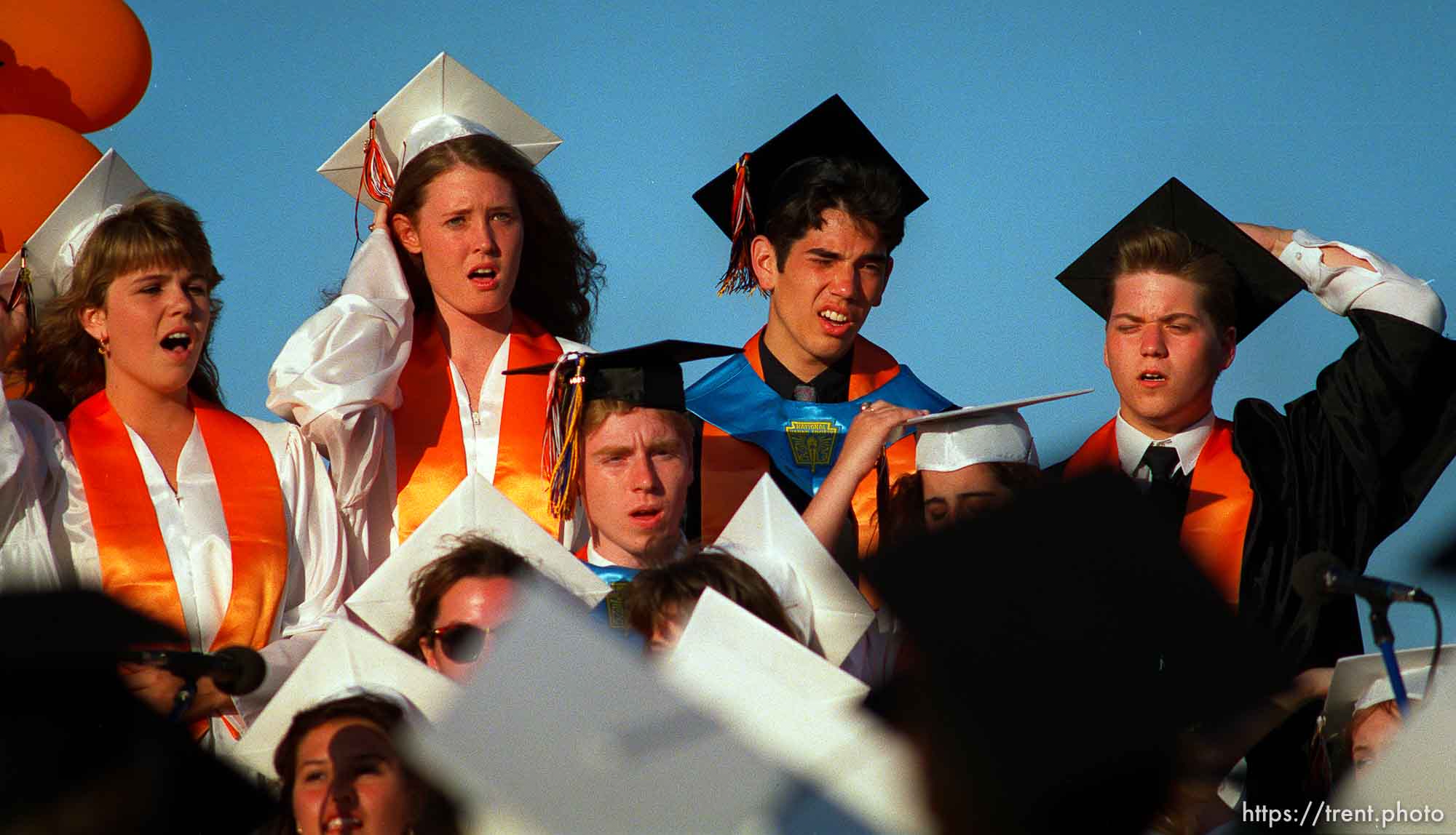 choir at high school graduation