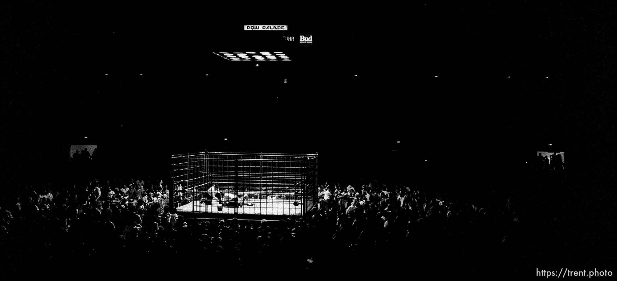 Cage match at WWF Pro-Wrestling.