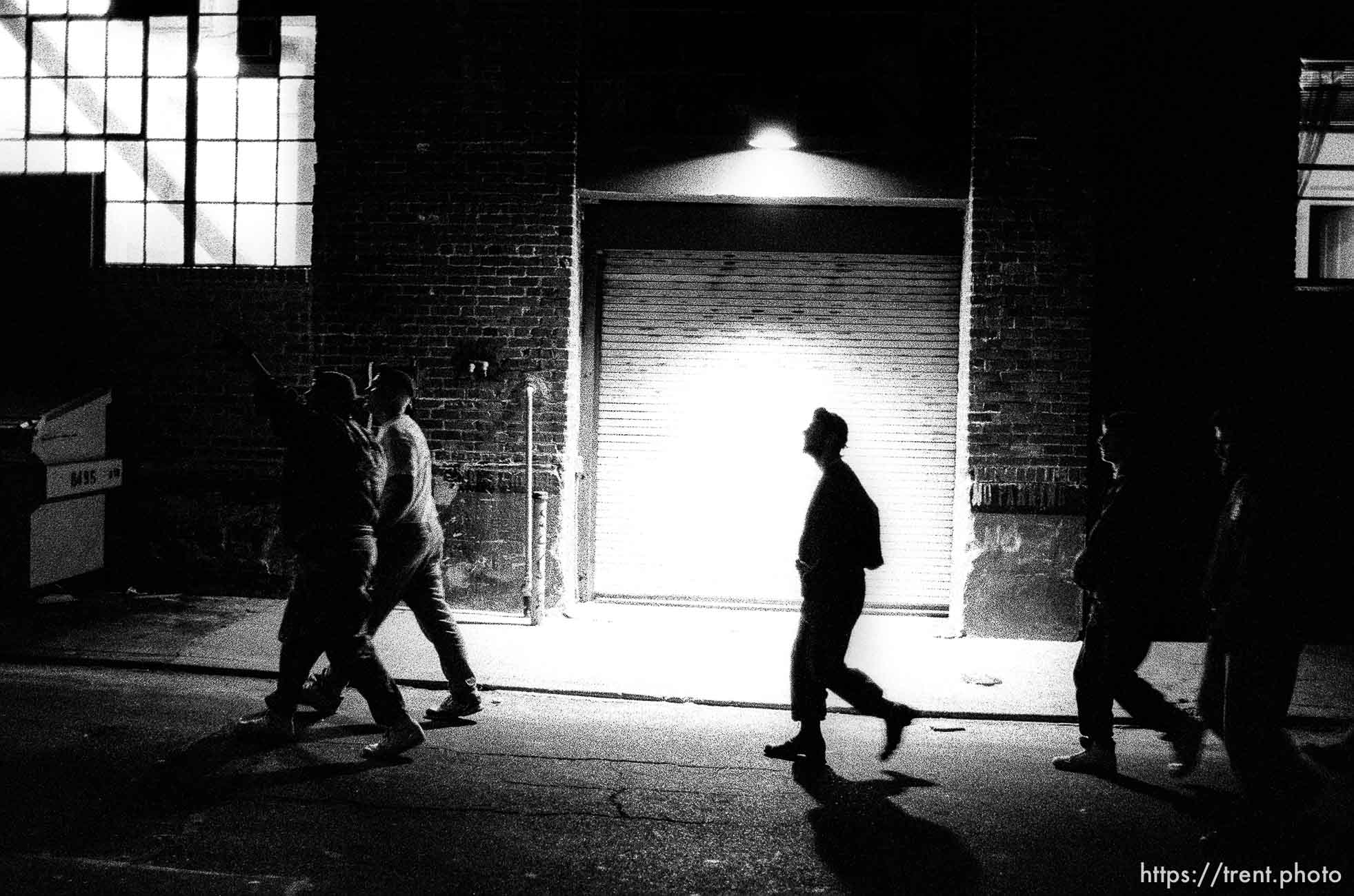 Mark on patrol with Guardian Angels.