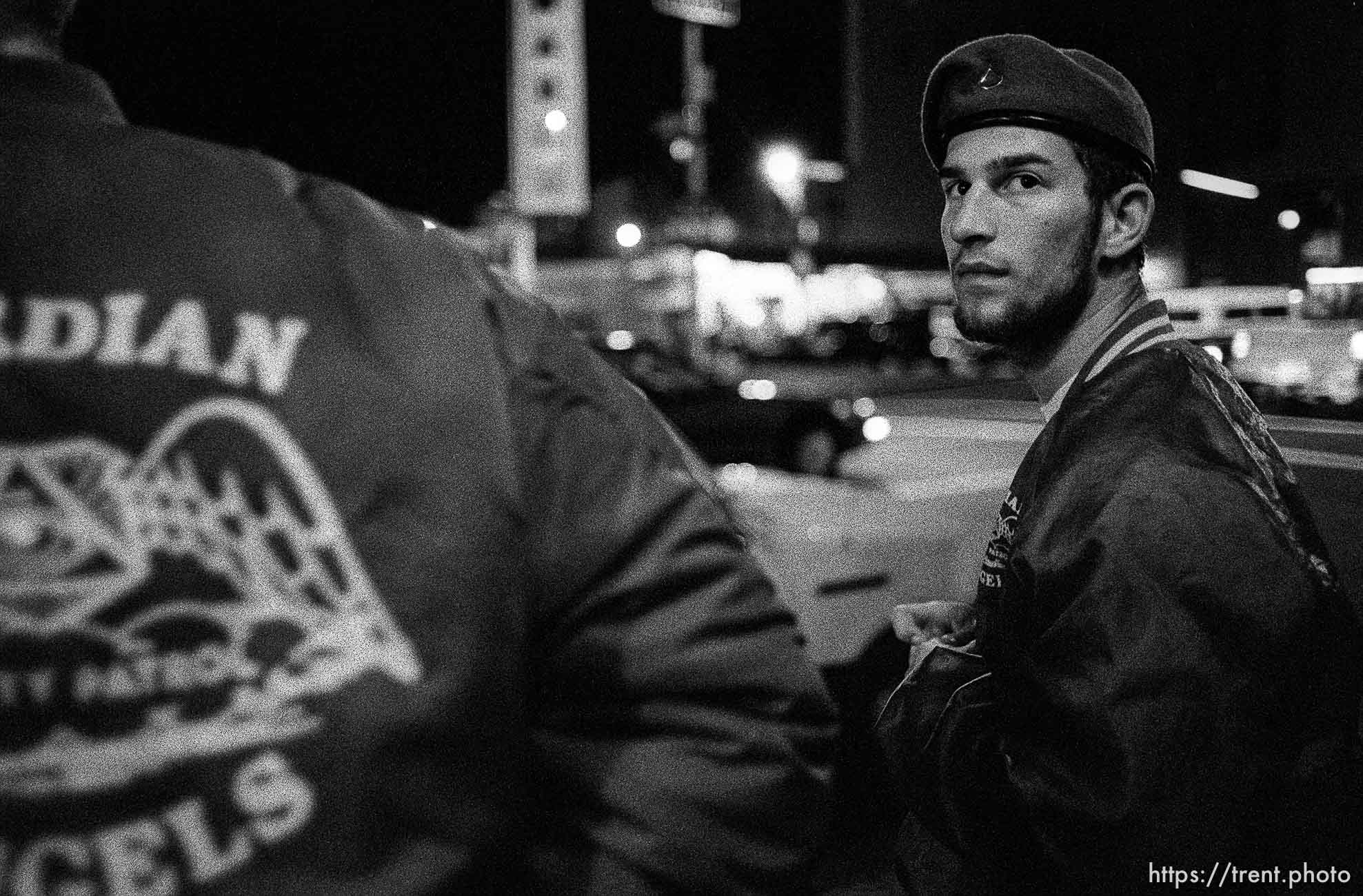 Mark on patrol with Guardian Angels.