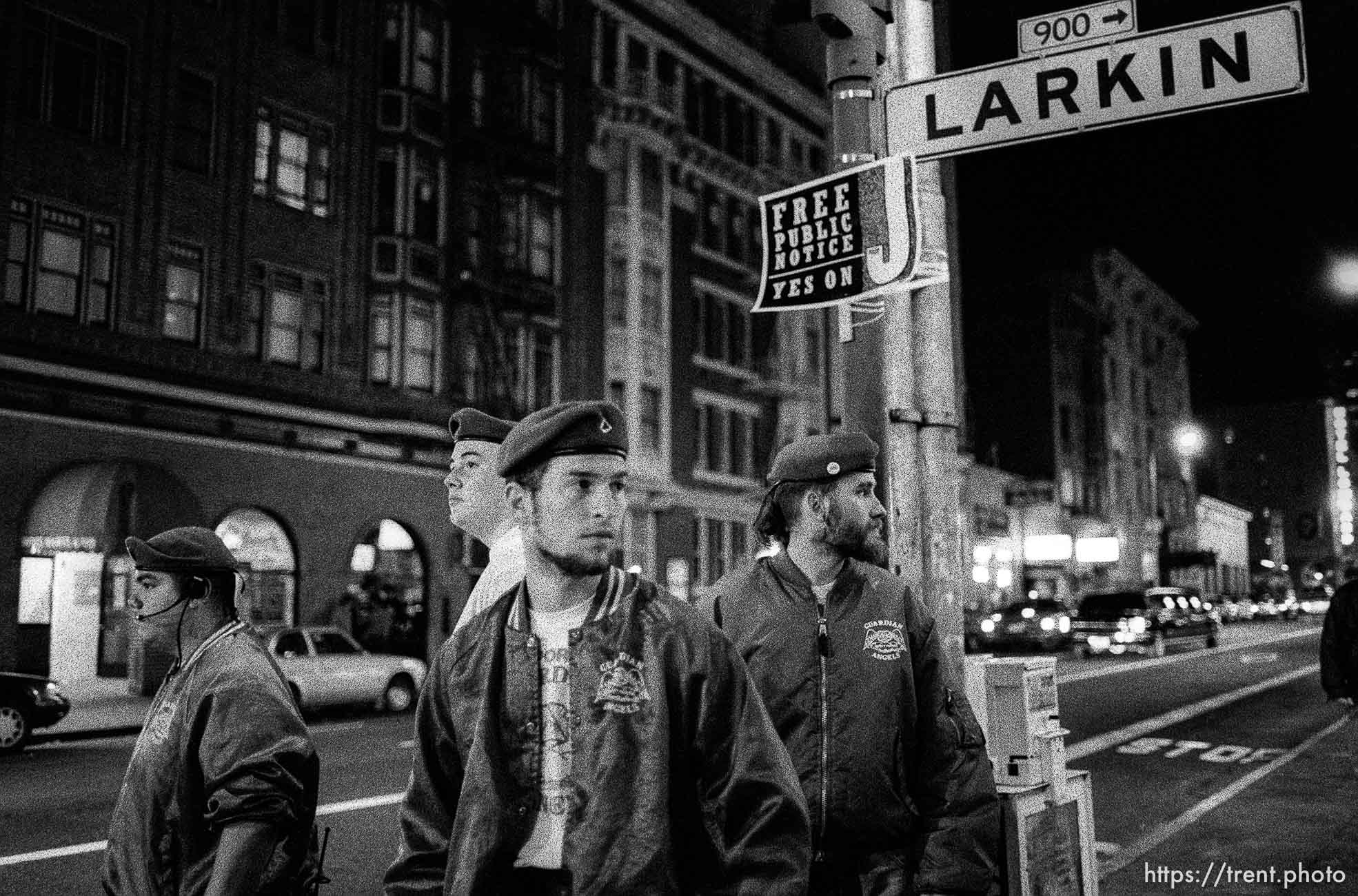 Mark on patrol with Guardian Angels.