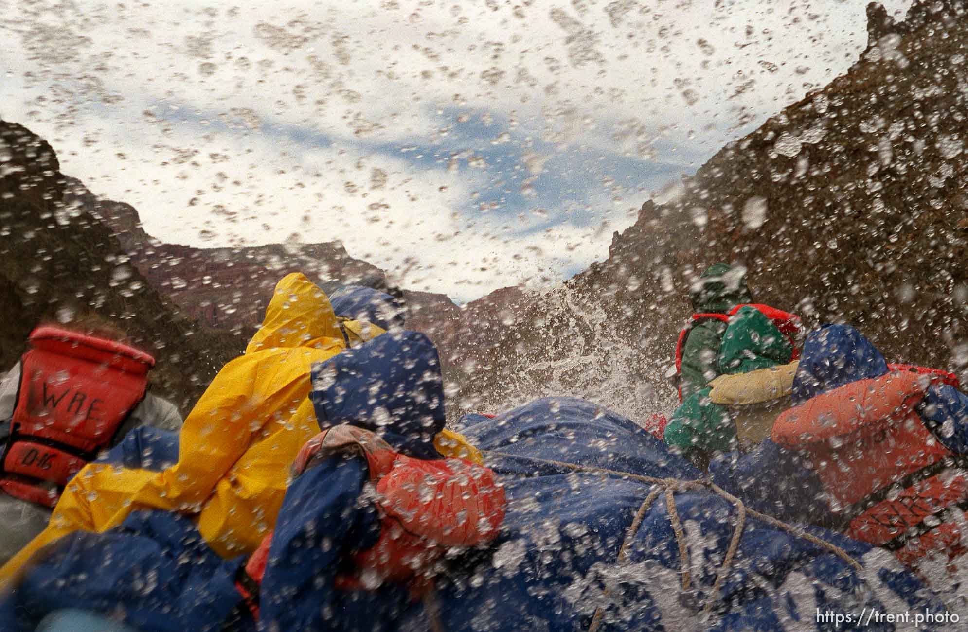 Whitewater rafting. Grand Canyon flood trip.