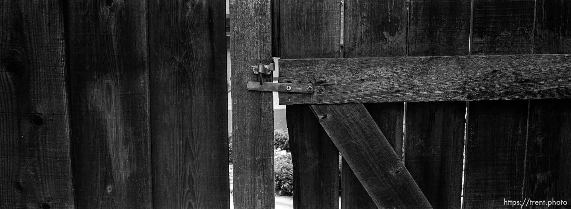 Gate to the backyard of home