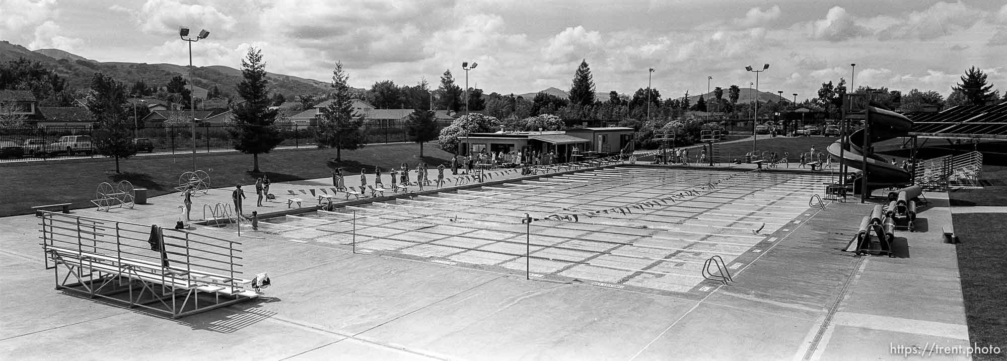 Swimming pool at California High School.