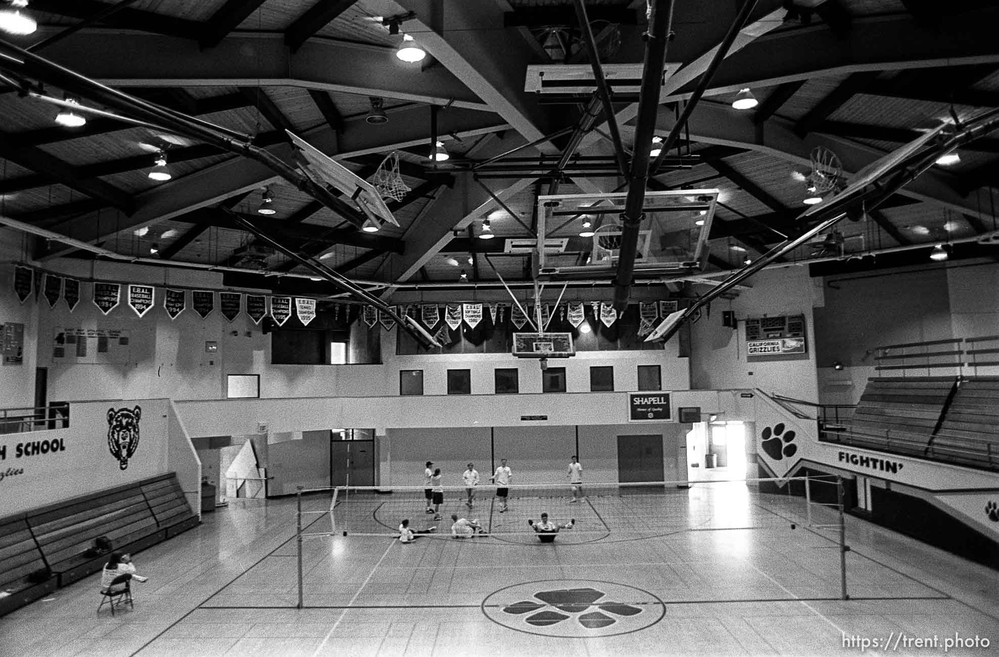 Gym at California High School.