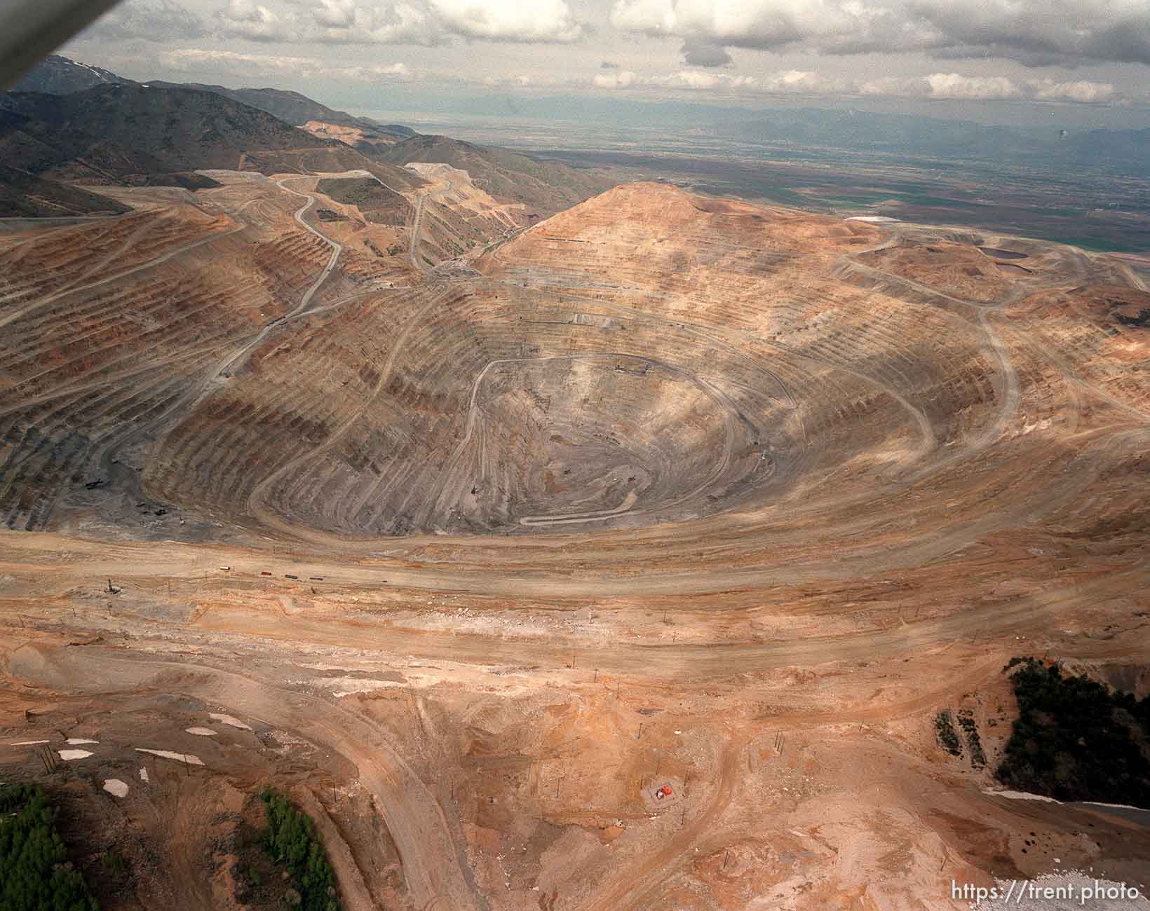 Bingham Copper Mine from the air.