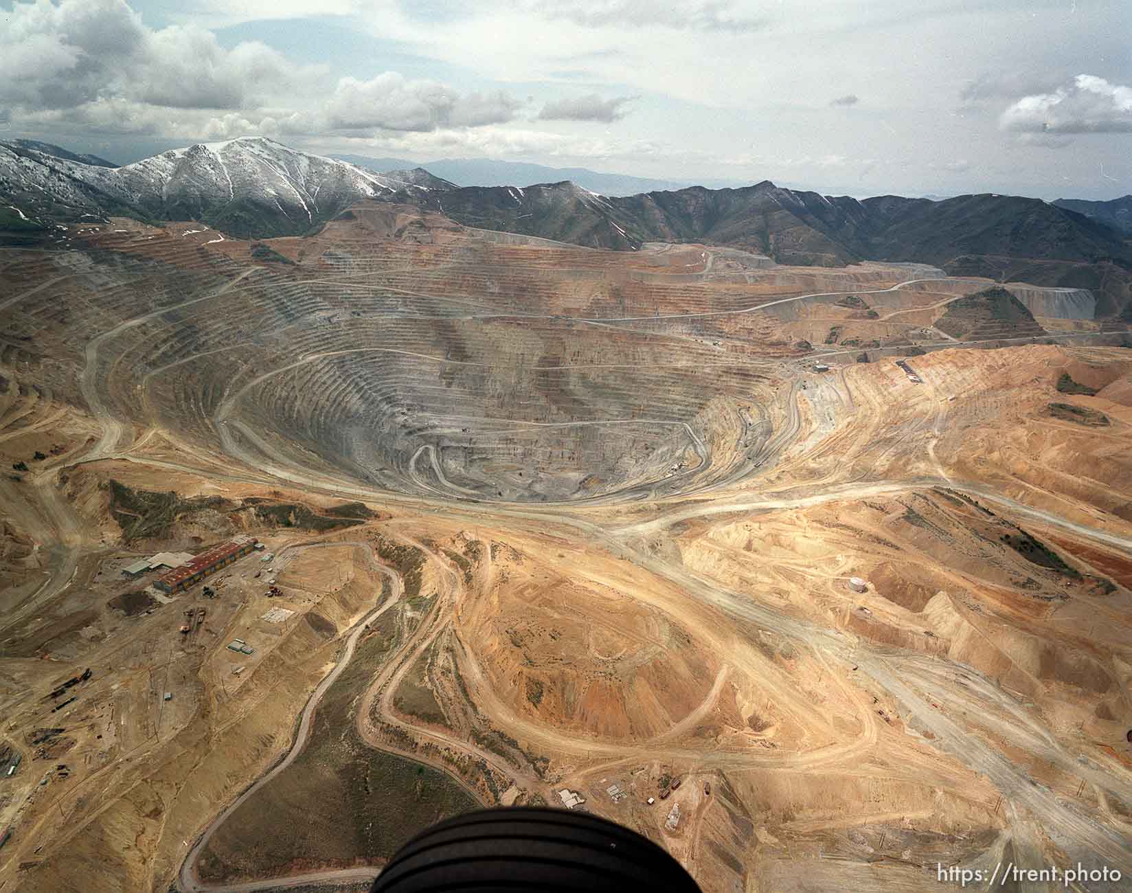 Bingham Copper Mine from the air.