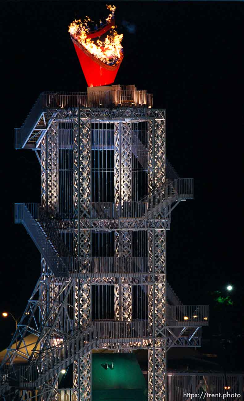 Olympic Flame at the Opening Ceremony at the 1996 Summer Olympic Games