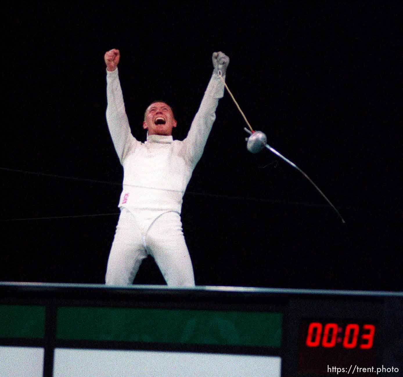 Russian fencer wins gold medal in fencing at the 1996 Summer Olympic Games