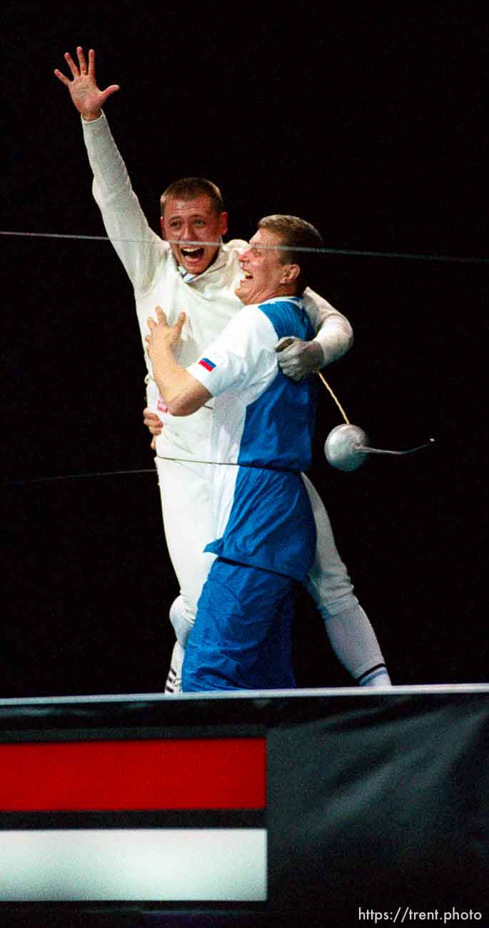 Russian fencer wins gold medal in fencing at the 1996 Summer Olympic Games