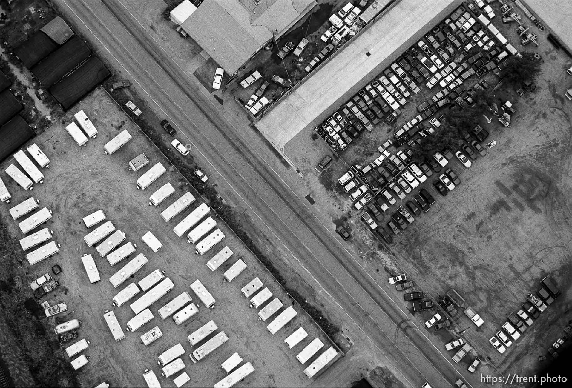 Aerial view south of SLC airport.