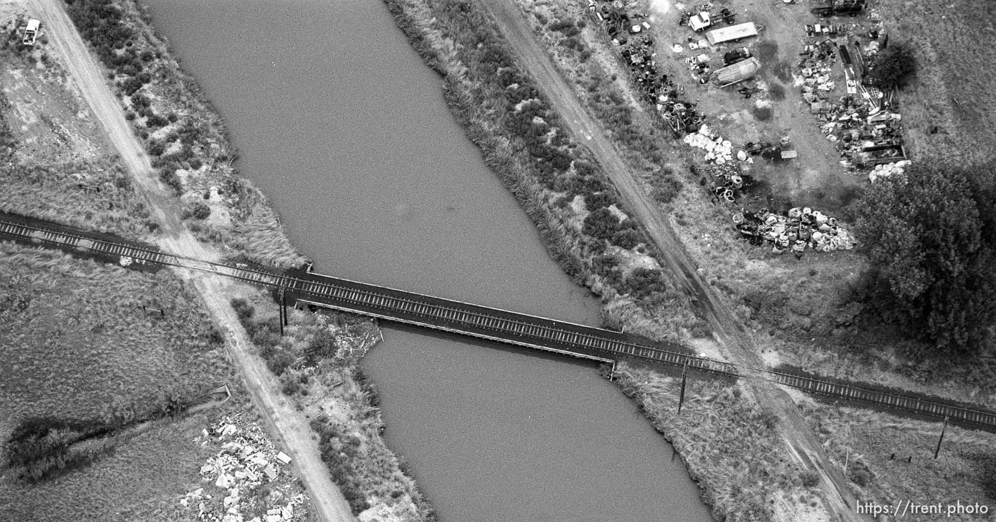 Aerial view south of SLC airport.