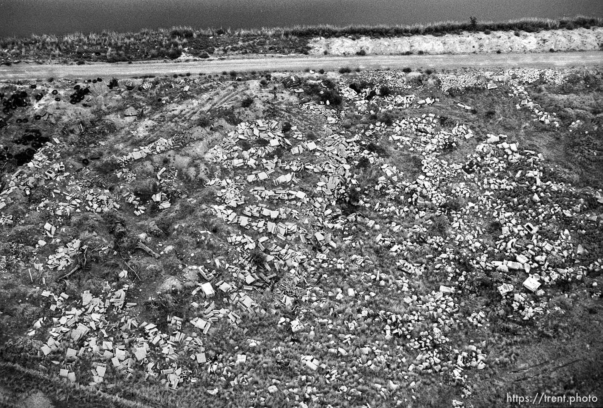 Aerial view south of SLC airport.