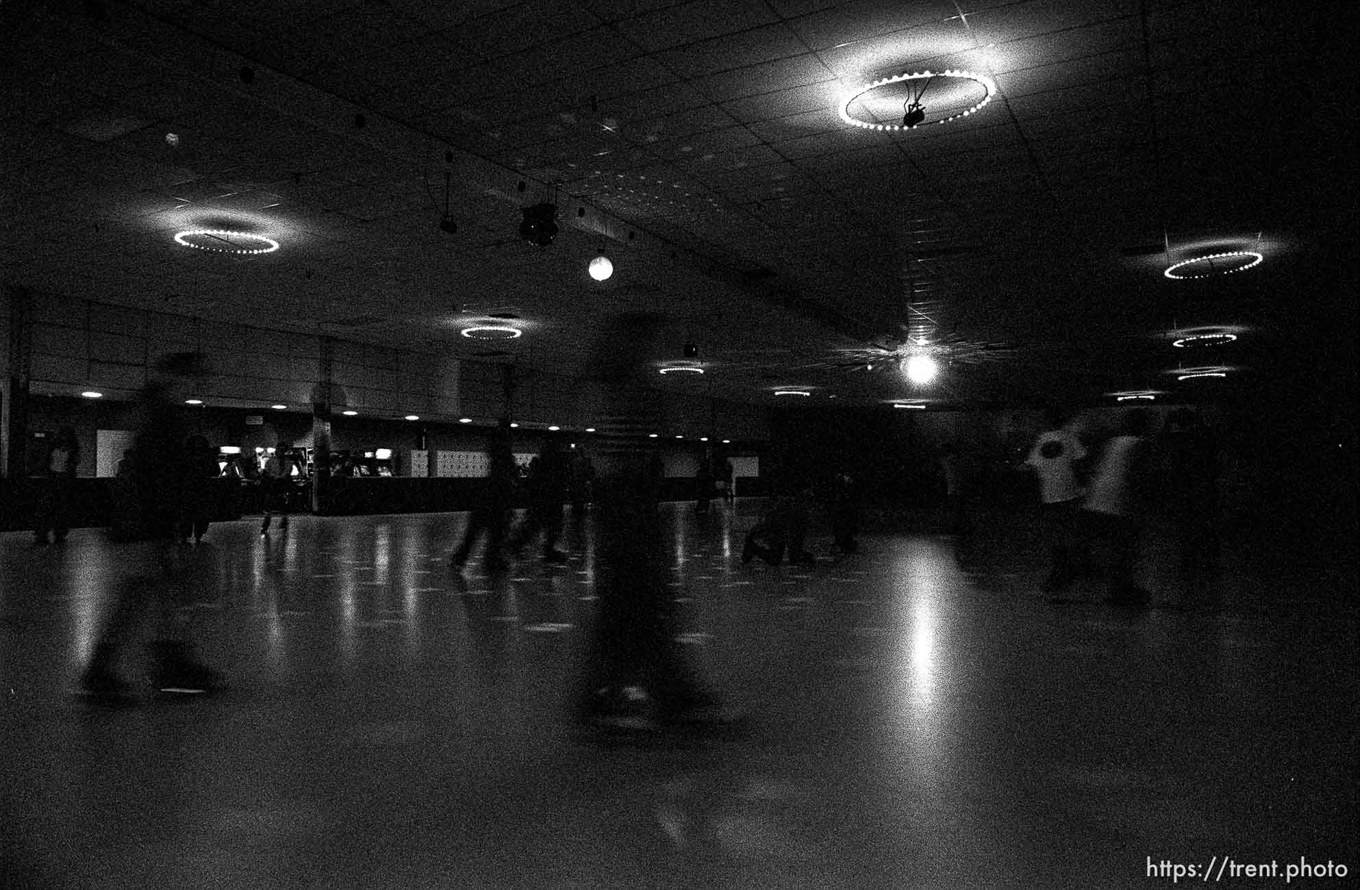 People skating at Golden Skate