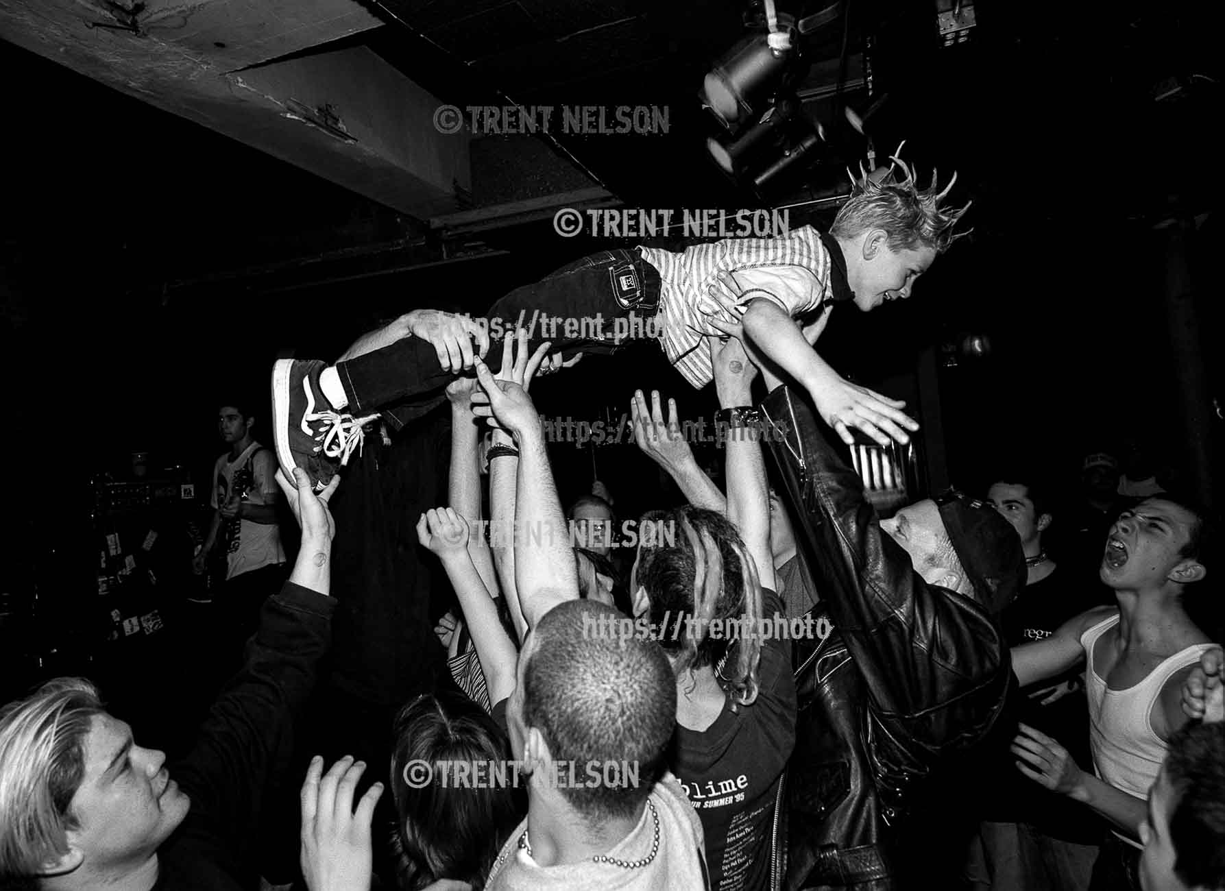 Link 80 at the Cocodrie Club. Little kid's first assisted stage dive.