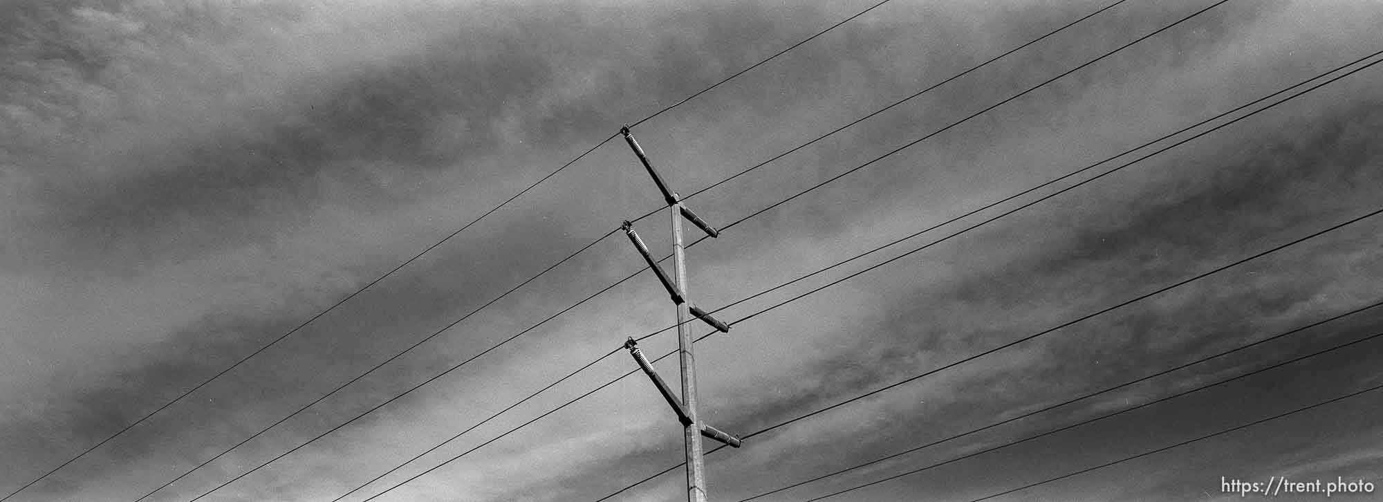 Power lines.